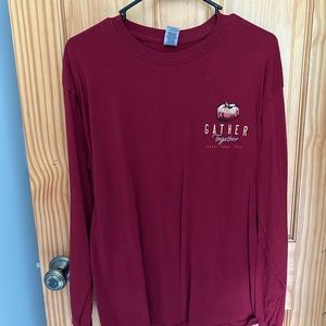 Maroon Simply Southern Long Sleeve Tee